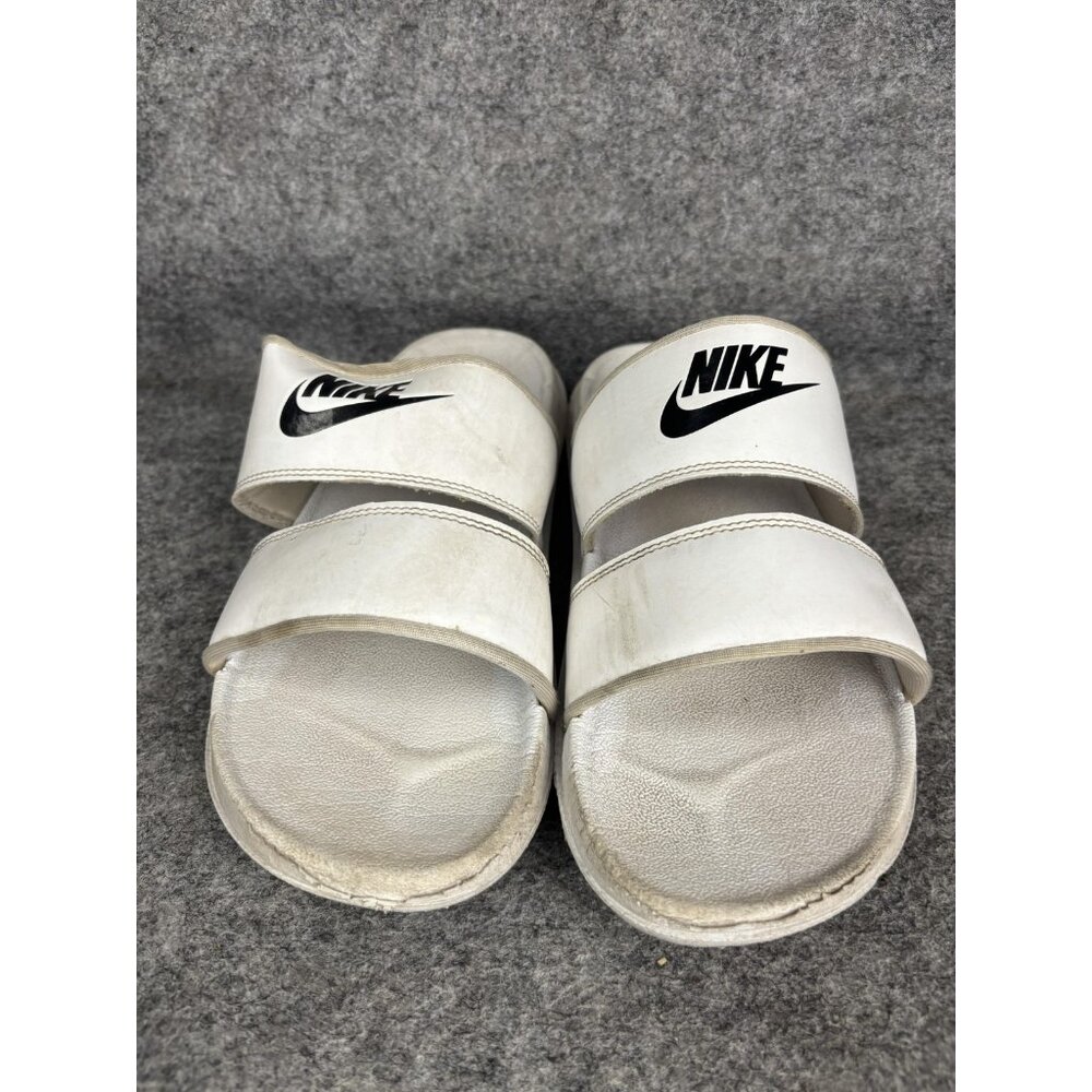 Nike Slide Sandals Shoes Womens‎ Size 11 White Double Strap Comfort Casual
